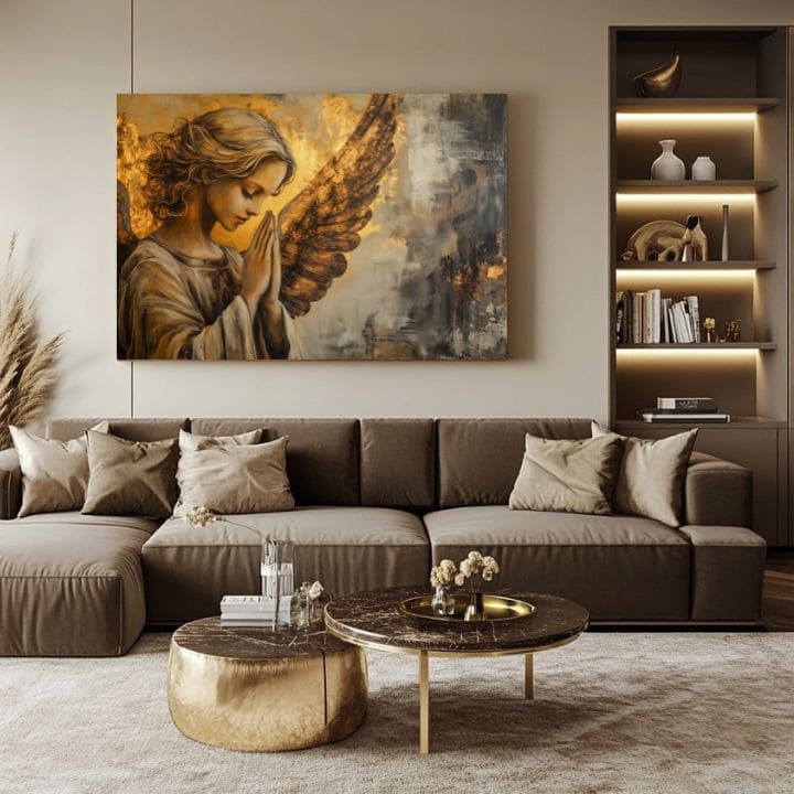 Obrazy andělů Modlitba světla | 100% originální akrylová barva