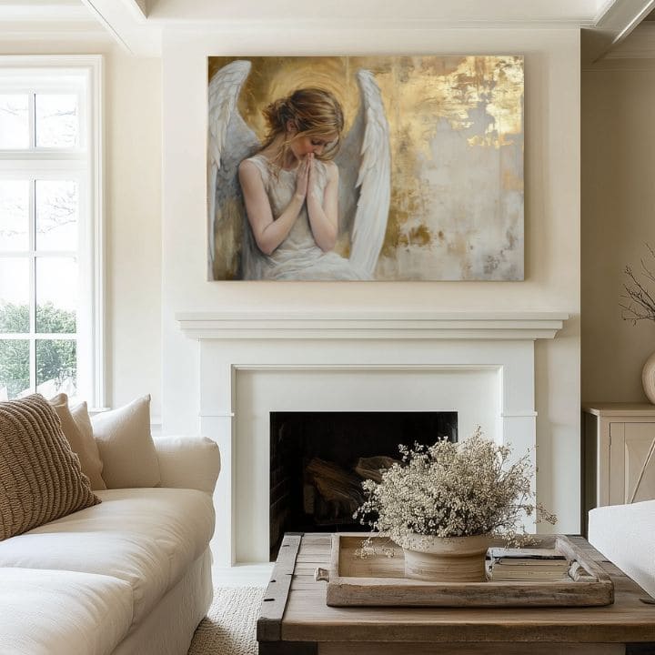 Obrazy andělů Zlatý pokoj | 100% originální akrylová barva