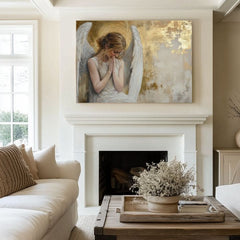 Obrazy andělů Zlatý pokoj | 100% originální akrylová barva