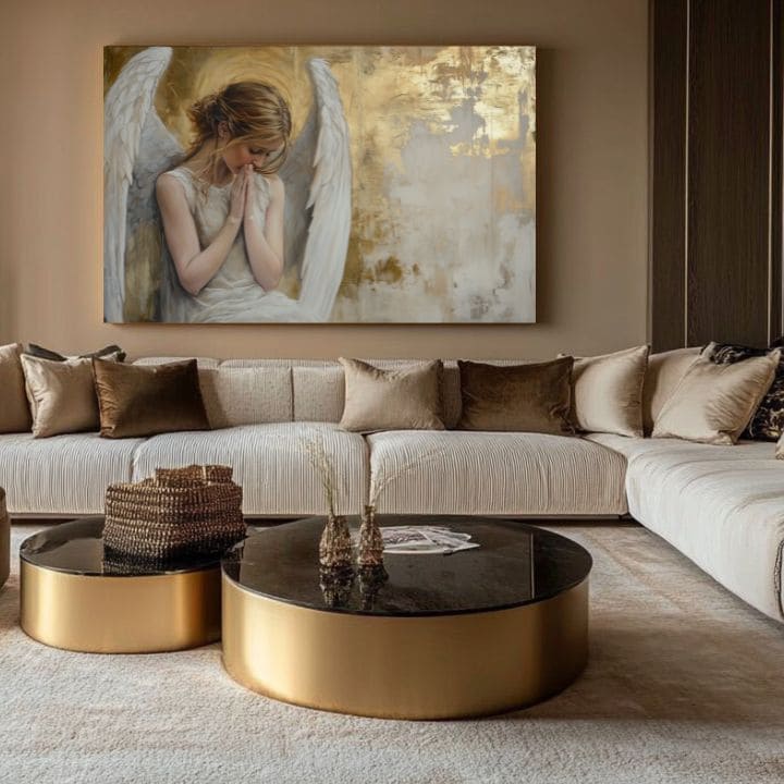 Obrazy andělů Zlatý pokoj | 100% originální akrylová barva