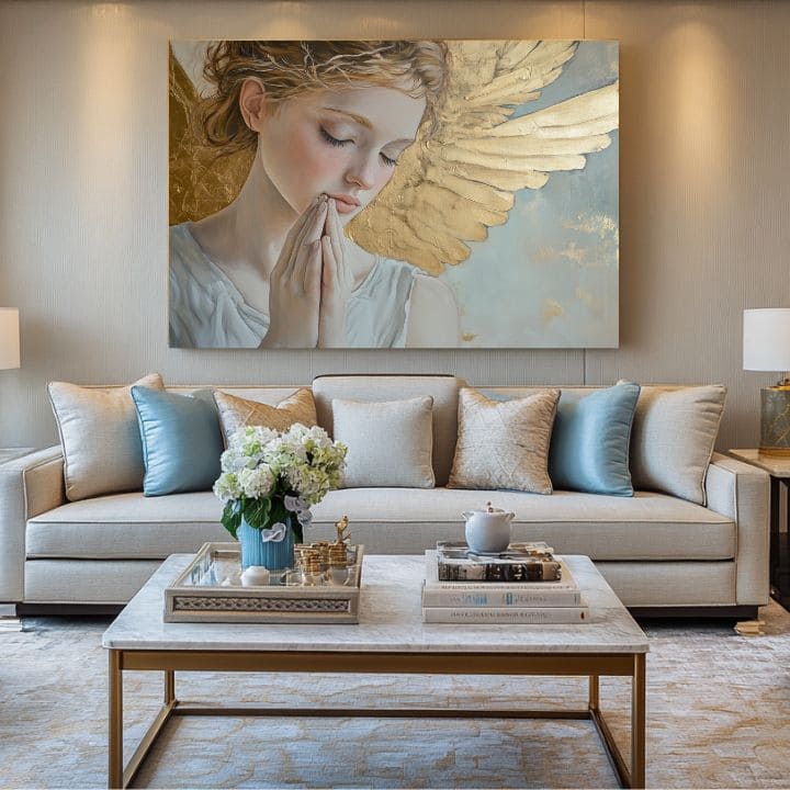 Obrazy andělů Nebeský poklad | 100% originální akrylová barva