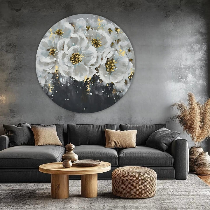 Kulaté malby akrylem Večerní tanec