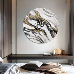 Kulatý malovaný obraz Příběh Země