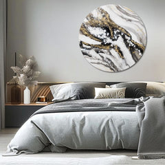 Kulatý malovaný obraz Příběh Země