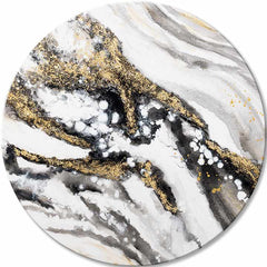 Kulatý malovaný obraz Příběh Země