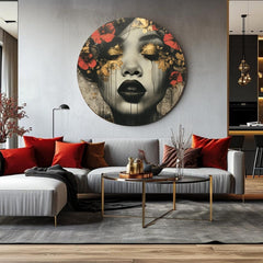 Kulaté obrazy akrylem V říši snů