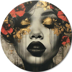 Kulaté obrazy akrylem V říši snů