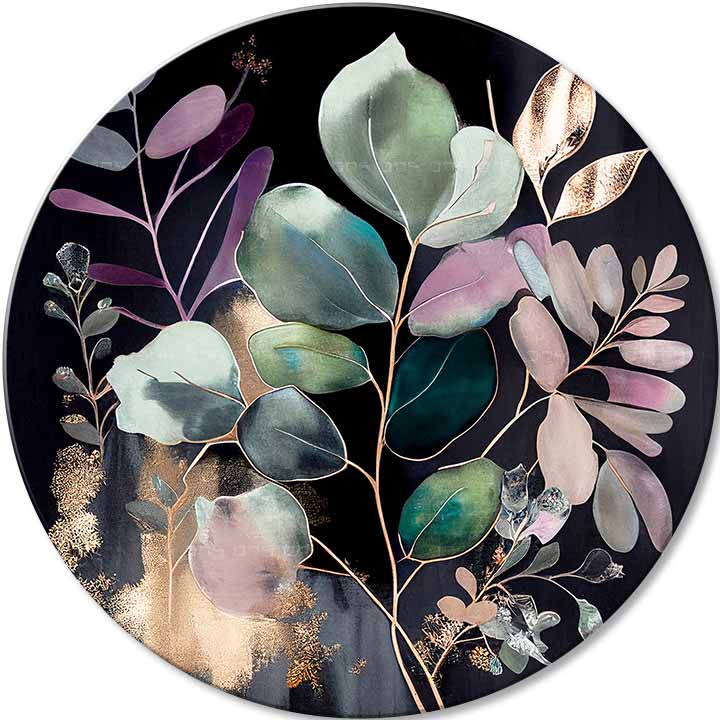 Kulaté obrazy s akrylem Noční život