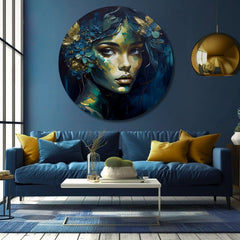 Kulaté obrazy akrylem Příběh lásky