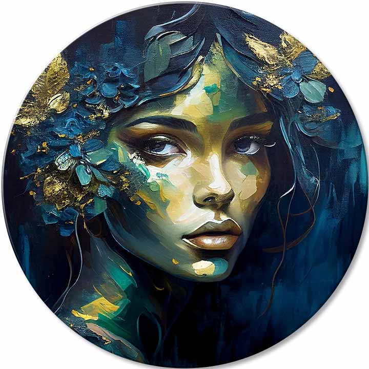 Kulaté obrazy akrylem Příběh lásky