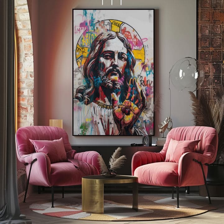 Obrázek POP WARRIOR on canvas | Akrylové detaily