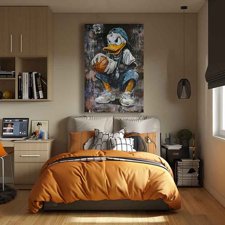 Obrázek LEBRON DUCK na plátně | Akrylové detaily