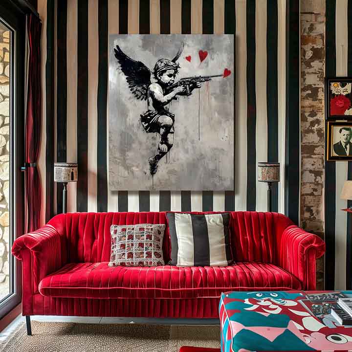 Obrázek LOVE HUNTER na plátně | Akrylové detaily