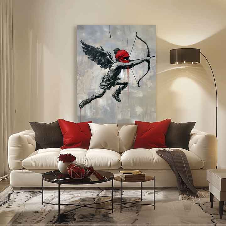 Obrázek CUPID'S AIM on canvas | Akrylové detaily