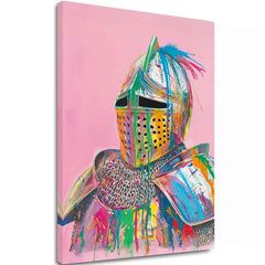 Obrázek VIVID KNIGHT na plátně | Malovaná struktura