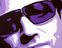 Ručně malovaný POP ART obraz BONO-U2 100x100 cm