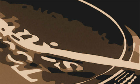 Ručně malovaný POP ART obraz DJ 120x80 cm