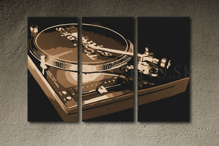 Ručně malovaný POP ART obraz DJ 60x40 cm