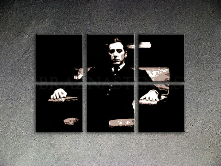 Ručně malovaný POP ART obraz GODFATHER 120x80 cm