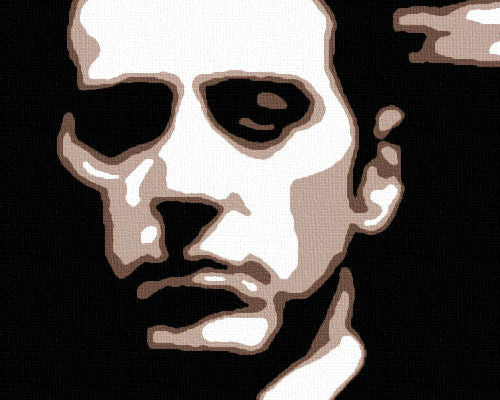 Ručně malovaný POP ART obraz GODFATHER 120x80 cm