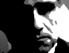 Ručně malovaný POP ART obraz GODFATHER 120x80 cm