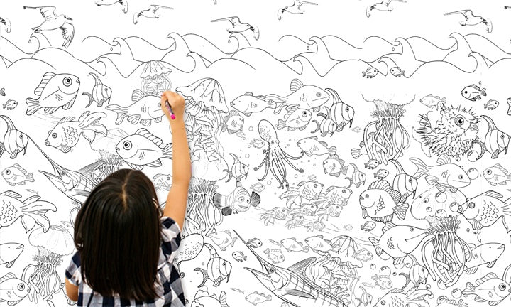 Dětská tapeta k malování TMDE002