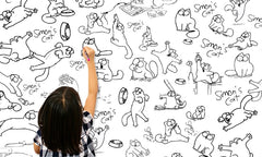 Dětská tapeta k malování TMDE003