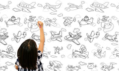 Dětská tapeta k malování TMDE005