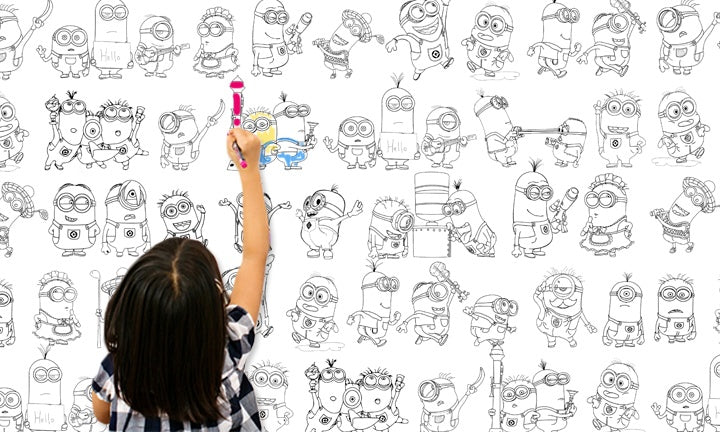 Dětská tapeta k malování TMDE006