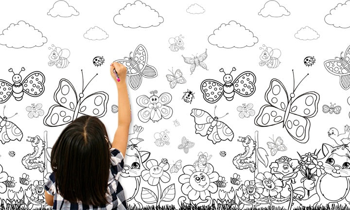 Dětská tapeta k malování TMDE008