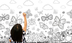 Dětská tapeta k malování TMDE008