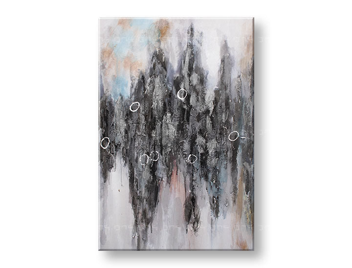 Ručně malovaný obraz na zeď ABSTRAKT 60x90 cm – 3D perspektiva canvasu na dřevěném rámu | 100 % originál | akryl na plátně ARTMIE | Papilora.sk