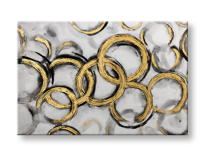 Ručně malovaný obraz na zeď ABSTRAKT 90x60 cm – 3D perspektiva canvasu na dřevěném rámu | 100 % originál | akryl na plátně ARTMIE | Papilora.sk