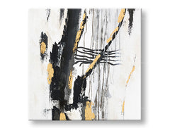 Ručně malovaný obraz na zeď ABSTRAKT 60x60 cm – 3D perspektiva canvasu na dřevěném rámu | 100 % originál | akryl na plátně ARTMIE | Papilora.sk