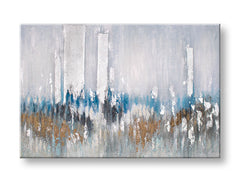 Ručně malovaný obraz na zeď ABSTRAKT 90x60 cm – 3D perspektiva canvasu na dřevěném rámu | 100 % originál | akryl na plátně ARTMIE | Papilora.sk