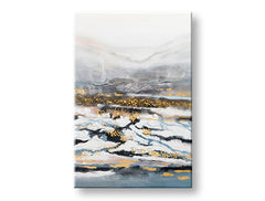 Ručně malovaný obraz na zeď PŘÍRODA 60x90 cm – 3D perspektiva canvasu na dřevěném rámu | 100 % originál | akryl na plátně ARTMIE | Papilora.sk