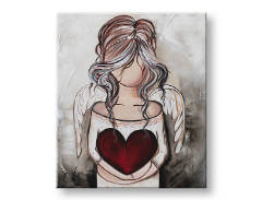 Malovaný nástěnný obraz ANDĚL 1 díl YOBFB563E1