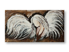 Ručně malované nástěnné umění ANJEL YOBFB533E1