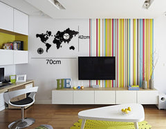 Moderní nástěnné hodiny WORLD NH021