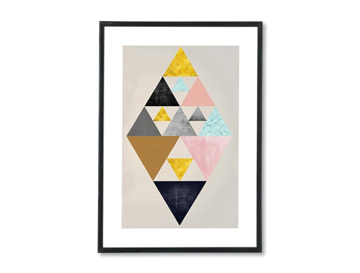 Pop art obraz na plátně s motivem Prediction, diamant v vícebarevných odstínech, klidná atmosféra, harmonie, vhodný do kanceláře | Plakát na stěnu Prediction – hlavní