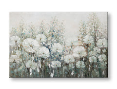 Ručně malovaný obraz na zeď KVĚTY 120x80 cm – 3D perspektiva canvasu na dřevěném rámu | 100 % originál | akryl na plátně ARTMIE | Papilora.sk