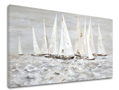 Obraz na plátně PLACHETNICE NA MOŘI 1 kus XOBCH12152GE1