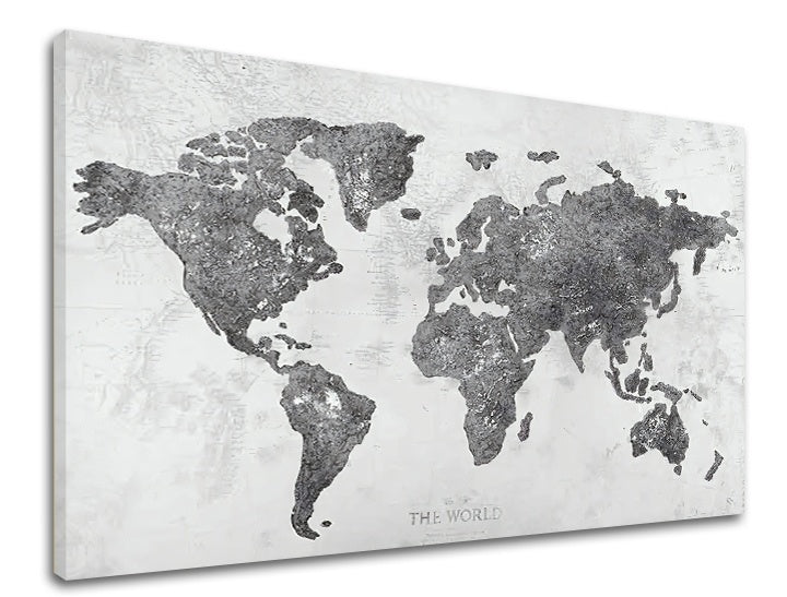 Obraz na plátně MAPA SVĚTA 1 díl XOBCH12288GE1