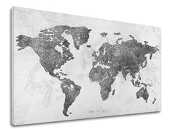 Obraz na plátně MAPA SVĚTA 1 díl XOBCH12288GE1