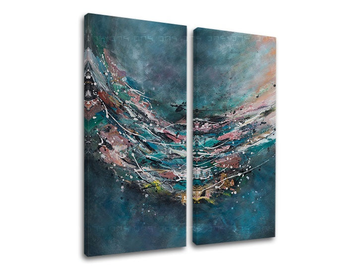 Obraz na plátně ABSTRAKT 2 části XOBCHAB042