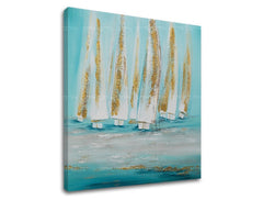 Obraz na plátně LODĚ NA MOŘI 1 kus XOBFB632E1