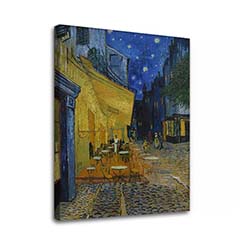 Obraz na plátně Vincent van Gogh - Terasa kavárny v noci