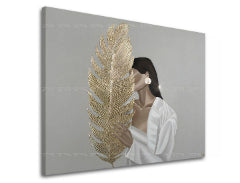 Obraz na plátně TAJOM ŽENA S DOPISEM