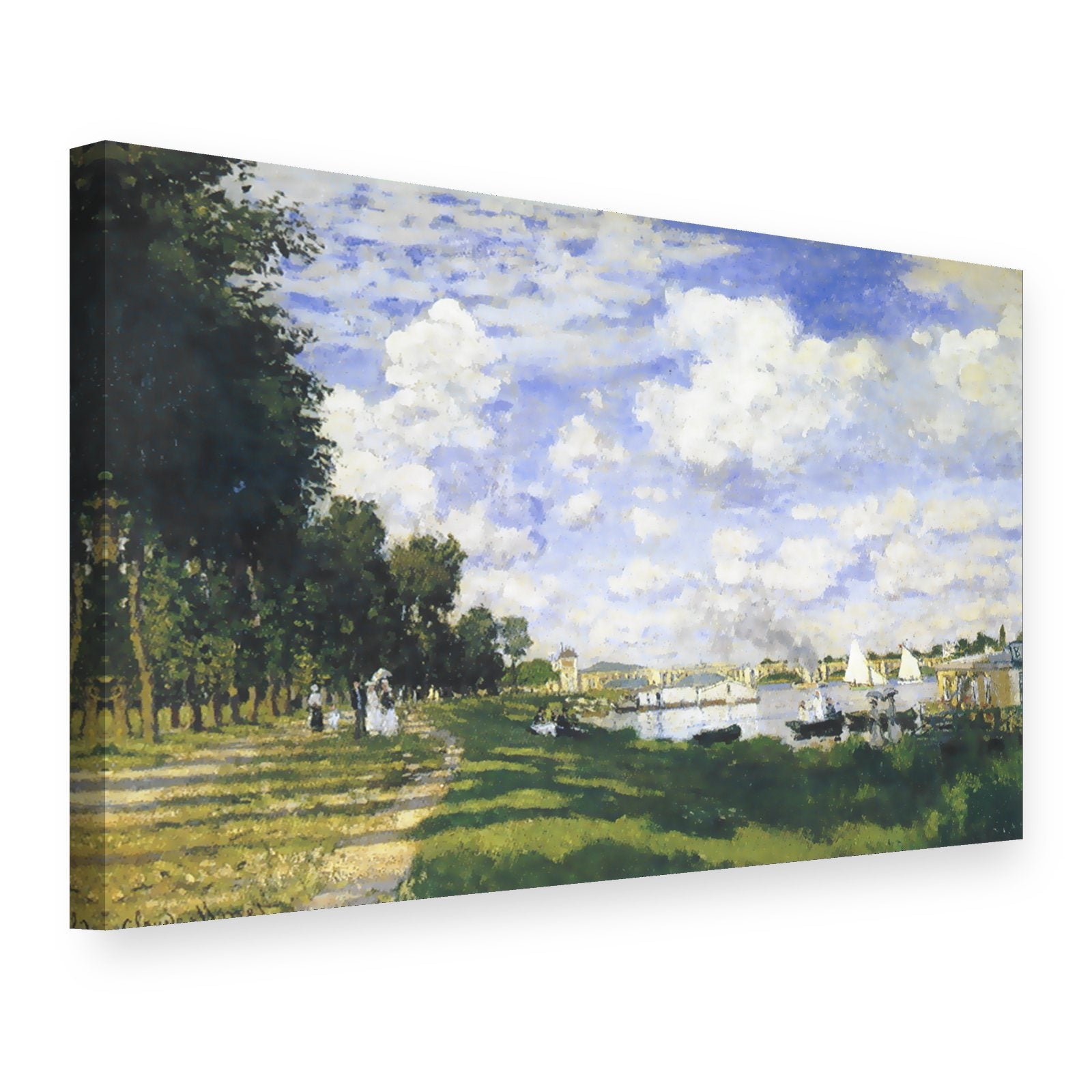 Obraz na plátně Argenteuil – Claude Monet, 3D pohled