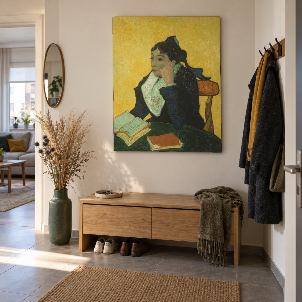 Obraz na plátně Arlesanka – Vincent van Gogh v předsíni